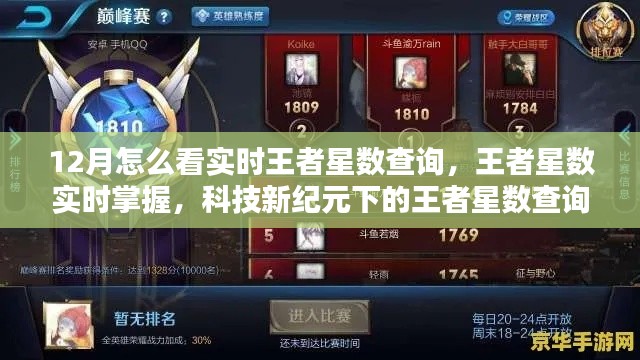科技新紀(jì)元下的王者星數(shù)實時查詢體驗解析