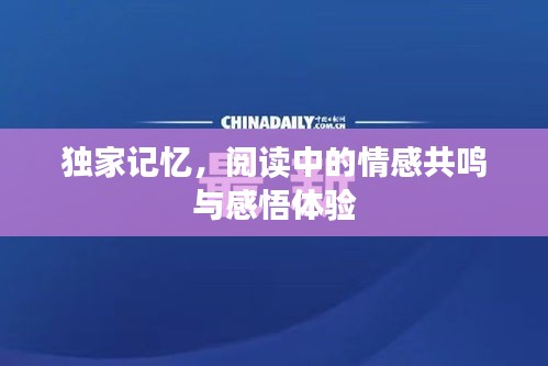 獨家記憶，閱讀中的情感共鳴與感悟體驗