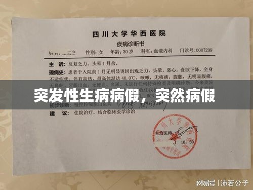 突發(fā)性生病病假，突然病假 